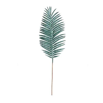 Glitter Palm Leaf Peacock