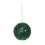 Green Glitter Bauble 12cm