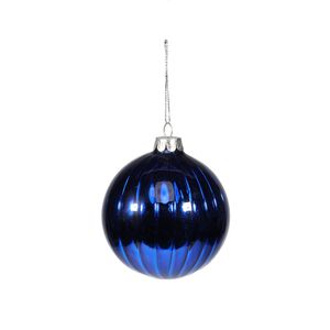 Bauble Shiny Royal Blue 80mm