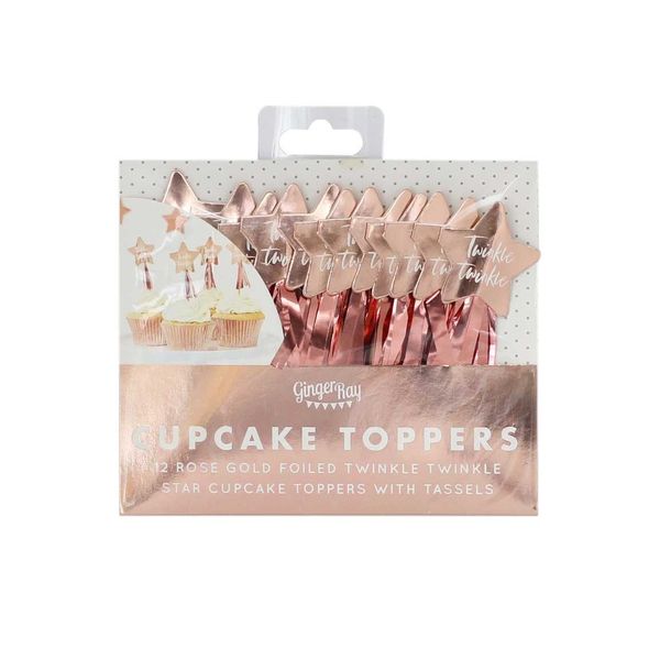 Rose Gold Cake Toppers 