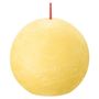 Bolsius Rustic Shine Ball Candle 76mm - Sunny Yellow