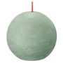 Bolsius Rustic Shine Ball Candle 76mm - Jade Green
