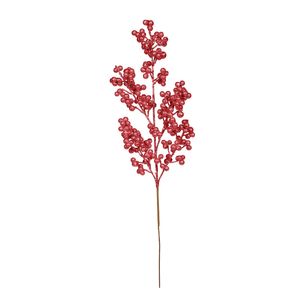 Red Glitter Berry Stem