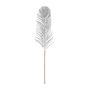 Glitter Feather Stem Silver