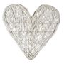 White Wicker Heart