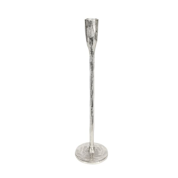 Covent Garden Organic Candle Stick Raw Silver H26cm