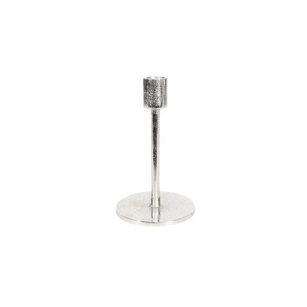 Covent Garden Tulip Candle Stick Raw Silver H16cm