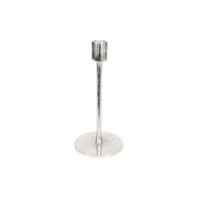 Covent Garden Tulip Candle Stick Raw Silver H21cm