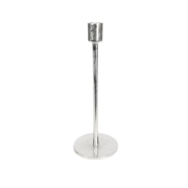 Covent Garden Tulip Candle Stick Raw Silver H27cm