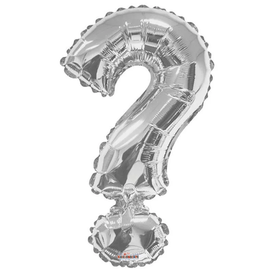 Letter Balloon Airfill - ? - Silver (14 inch)