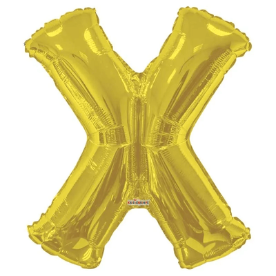Letter Balloon - X - Gold (34 inch)