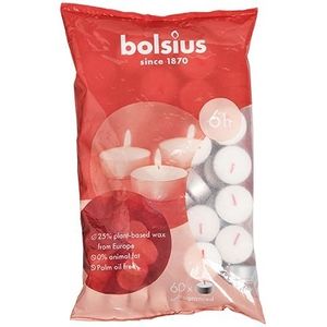 Bolsius Sustainable Tea Lights 6 hr Bag  60