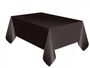 Black Rectangle Plastic Table Cover (54 x 108 Inch)