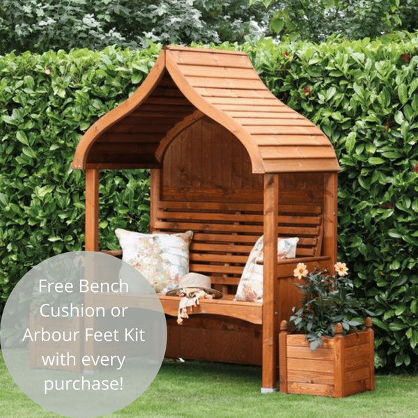 AFK Beech Stained Orchard Arbour