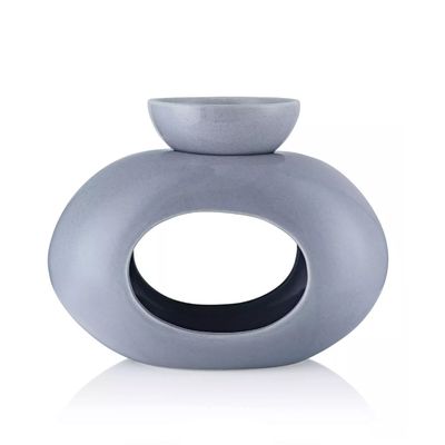 Grey Oval Burner with 7.7cmBurner Bowl in FSC Box - FSC Mix Credit