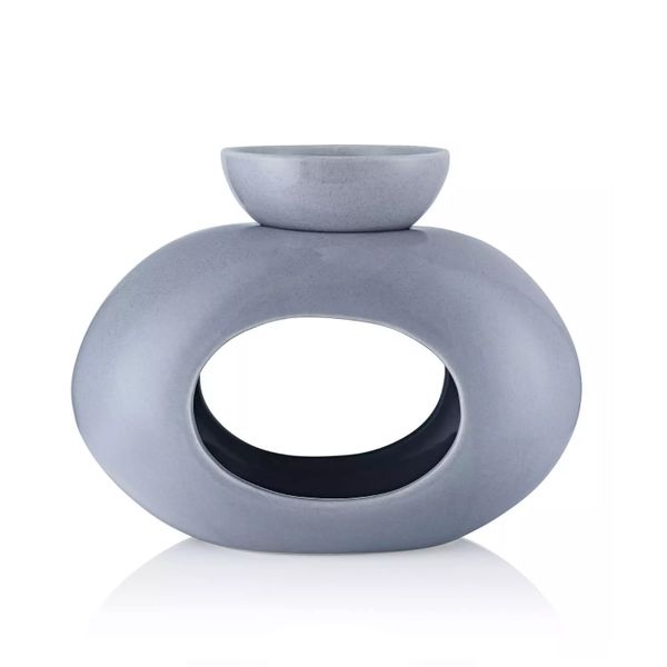 Grey Oval Burner with 7.7cmBurner Bowl in FSC Box - FSC Mix Credit