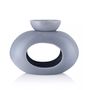 Grey Oval Burner with 7.7cmBurner Bowl in FSC Box - FSC Mix Credit