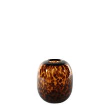 Arabella Ovoid Vase Mottled Brown  H14x12cm