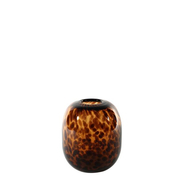 Arabella Ovoid Vase Mottled Brown  H14x12cm