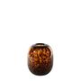 Arabella Ovoid Vase Mottled Brown  H14x12cm