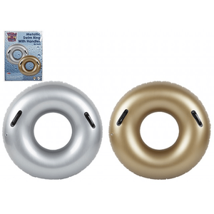 Metallic swim ring 