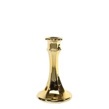 Genevive Candlestick- Electroplate Gold Glass H15cm