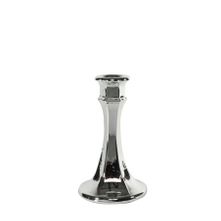 Genevive Candlestick-Electroplate Silver Glass H15cm