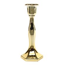 Valentia Candlestick - Electroplate Gold Glass H23cm