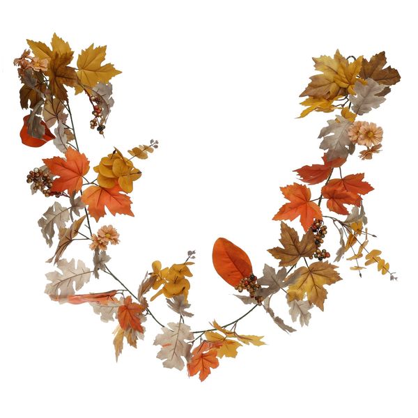 Glamis Autumn Mix Garland 180cm  Orange (6/48)