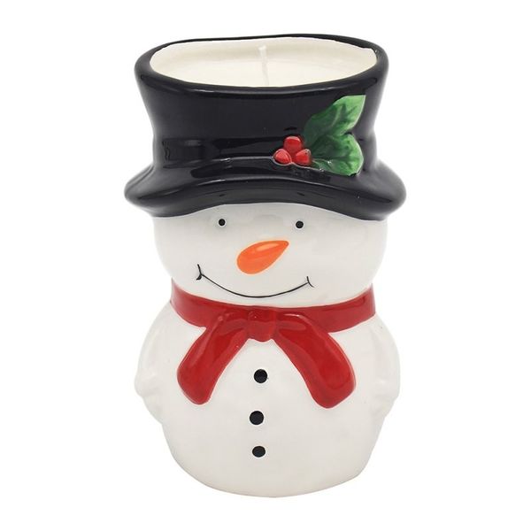 Snowman Candle