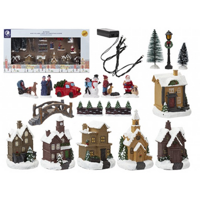 Set of 25 Mini Village Scene Set