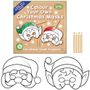 Colour your own Christmas mask 