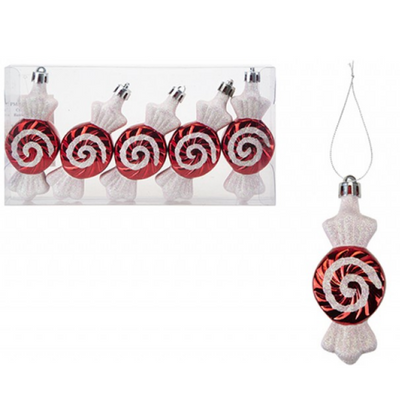 Candy Cane Glitter Sweet Decorations
