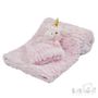 Pink Unicorn Comforter and Wrap Set