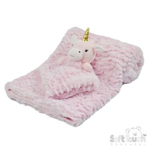 Pink Unicorn Comforter and Wrap Set