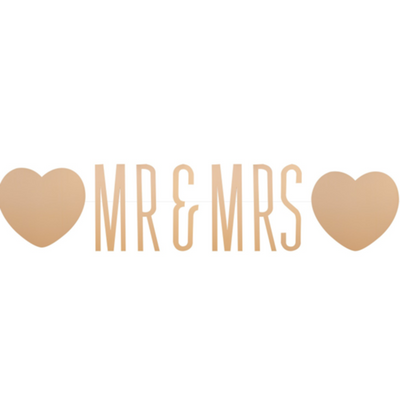 Gold Mr & Mrs Bunting