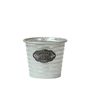 Metal Flower Pot Silver - 16cm