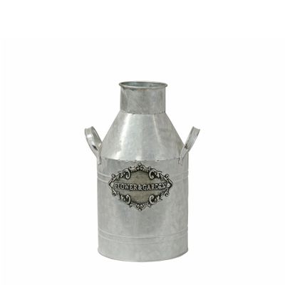 New Milk Churn Silver - 17cm 