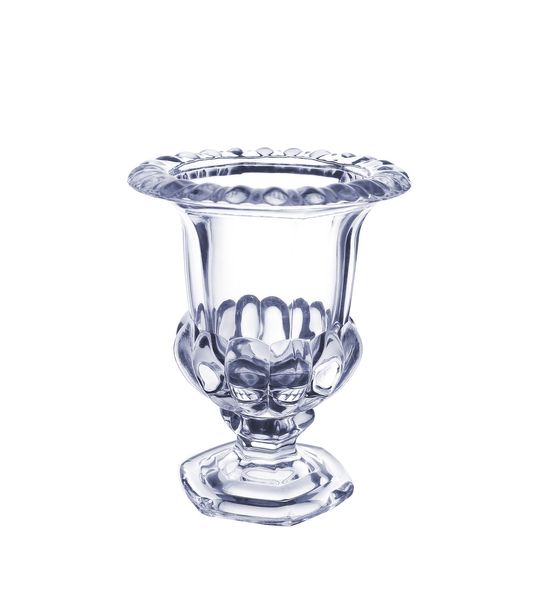Georgian Glass Urn -Clear H22 x 18cm