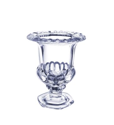 Georgian Glass Urn -Clear H22 x 18cm