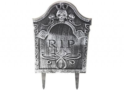 plastic tombstone