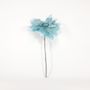 47cm Glitter Rose Spray - AQUA