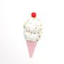 6INCH ICE-CREAM CONE ORN Pink