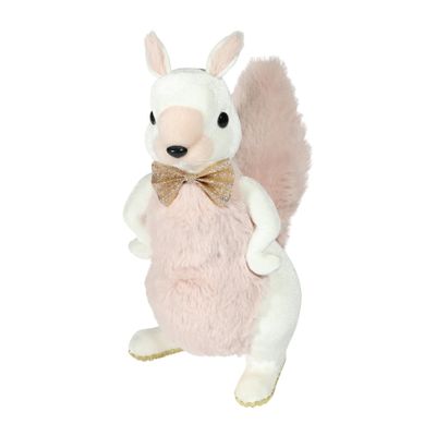 White velvet/pink fur squirrel