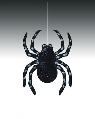 Hanging Glitter Spider Decoration (14 Inch)