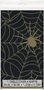 Black and Gold Spider Web Plastic Tablecover (54 x 84 Inch)
