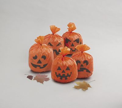 Pumpkin Hanging Leaf Bags