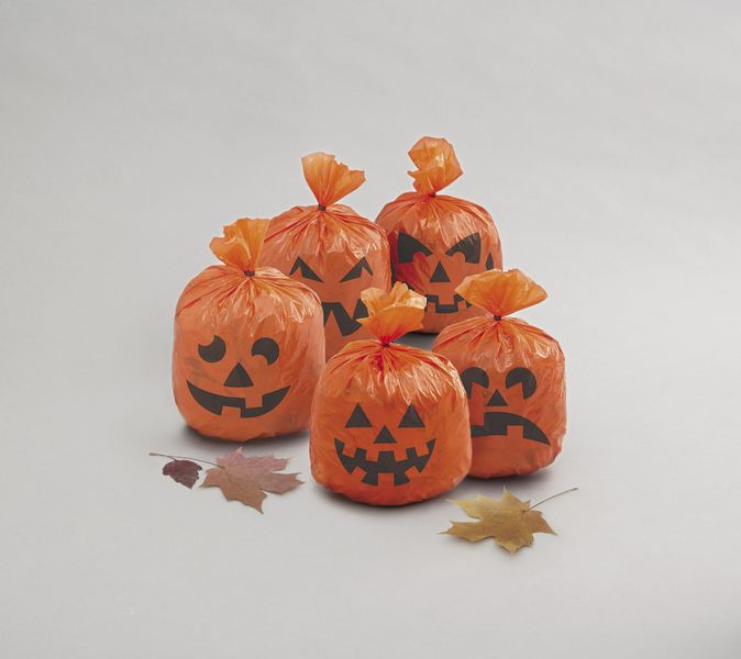 Pumpkin Hanging Leaf Bags