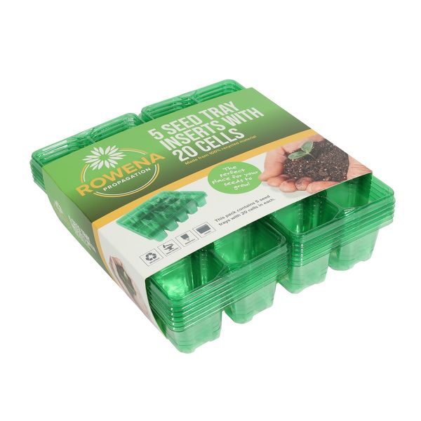 Pack of 5 2x10 Insert Green PET