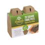 6cm Square Fibre Pots Pk20